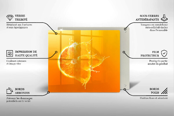 Herdplattenabdeckung Saftige Orangenfrucht