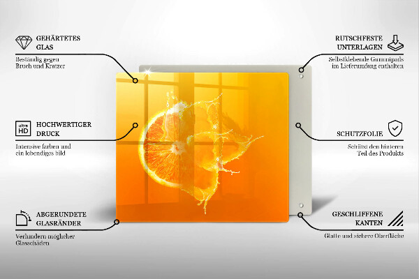 Herdplattenabdeckung Saftige Orangenfrucht