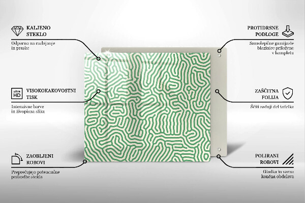 Herdplattenabdeckung Abstrakte Linien