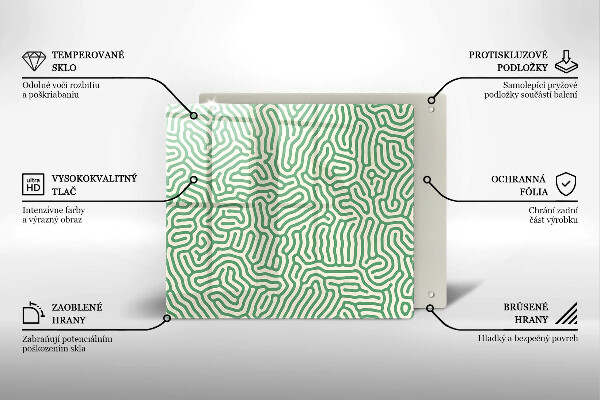 Herdplattenabdeckung Abstrakte Linien