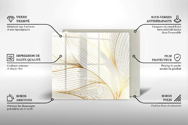 Herdplattenabdeckung Modernes Linienmuster