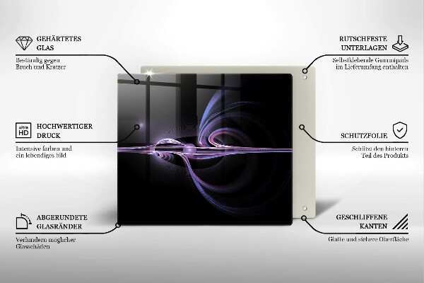 Herdplattenabdeckung Moderne Abstraktion