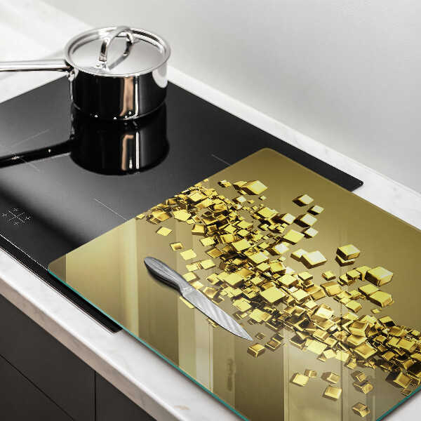 Herdplattenabdeckung Abstrakte 3D-Geometrie