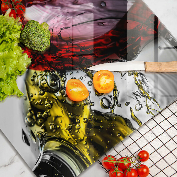 Ceranfeldabdeckung Gläser Wein