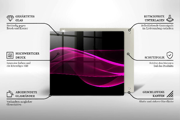 Ceranfeld schutz Rosa Abstraktion