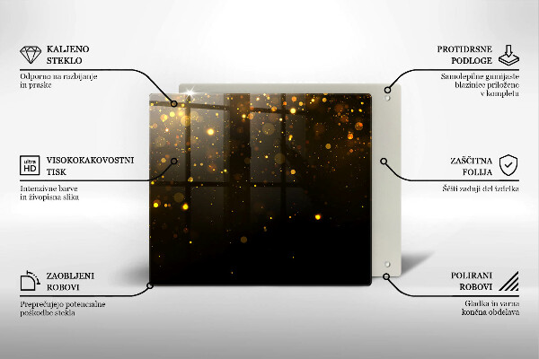 Ceranfeld schutz Goldglitter