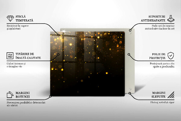 Ceranfeld schutz Goldglitter