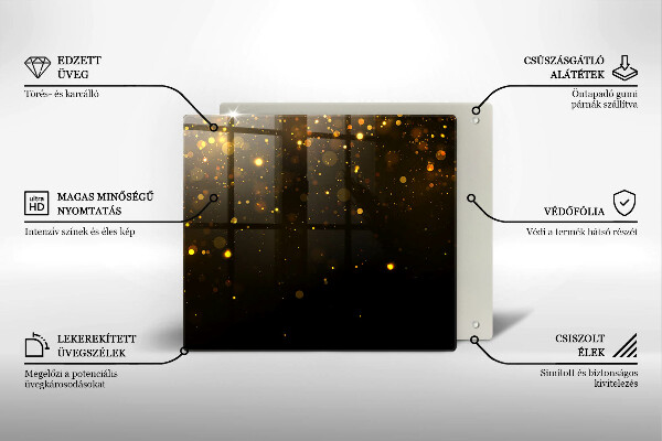 Ceranfeld schutz Goldglitter