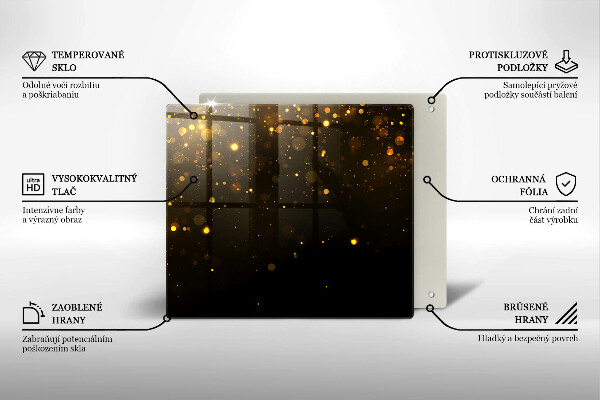 Ceranfeld schutz Goldglitter