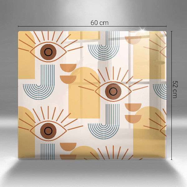 Herdplattenabdeckung Boho-Augenmuster