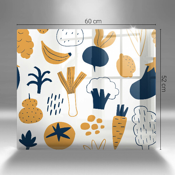 Herdplattenabdeckung Lebensmittelillustration