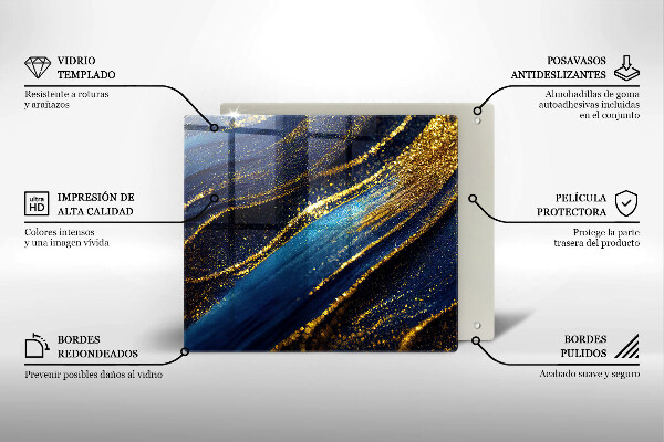 Ceranfeld schutz Marineblaue Abstraktion