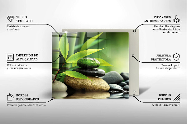 Ceranfeld schutz Zen-Bambussteine