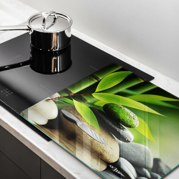 Ceranfeld schutz Zen-Bambussteine