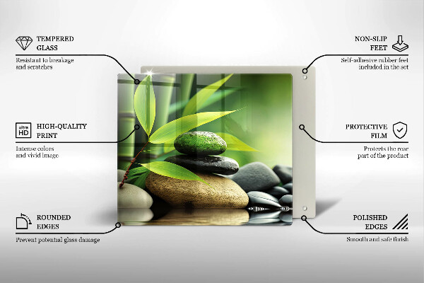 Ceranfeld schutz Zen-Bambussteine