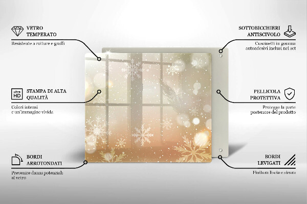 Ceranfeld schutz Schneeflocken