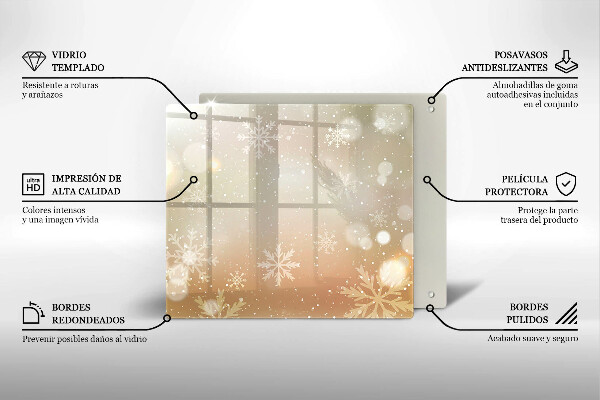 Ceranfeld schutz Schneeflocken