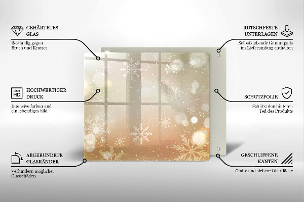 Ceranfeld schutz Schneeflocken