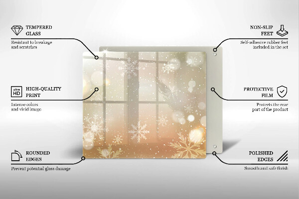 Ceranfeld schutz Schneeflocken