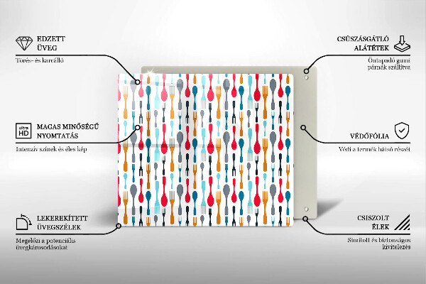 Ceranfeld schutz Löffelillustration