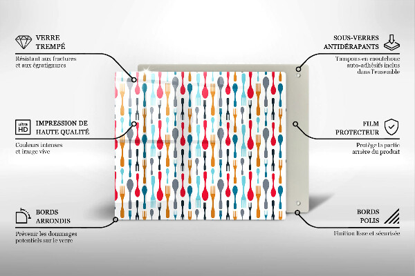 Ceranfeld schutz Löffelillustration