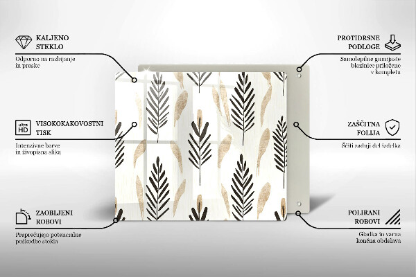 Ceranfeld schutz Boho-Pflanzen