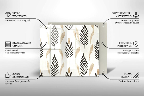 Ceranfeld schutz Boho-Pflanzen