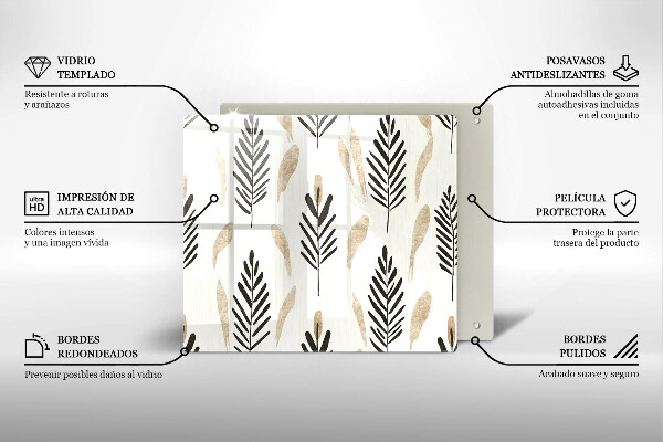 Ceranfeld schutz Boho-Pflanzen