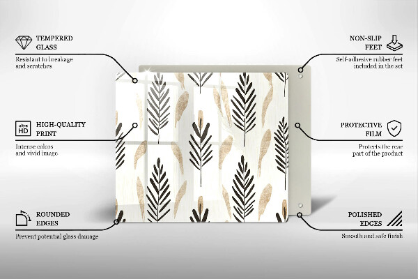 Ceranfeld schutz Boho-Pflanzen