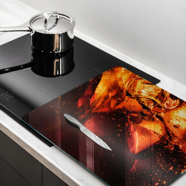 Ceranfeld schutz Cola-Getränk mit Eis