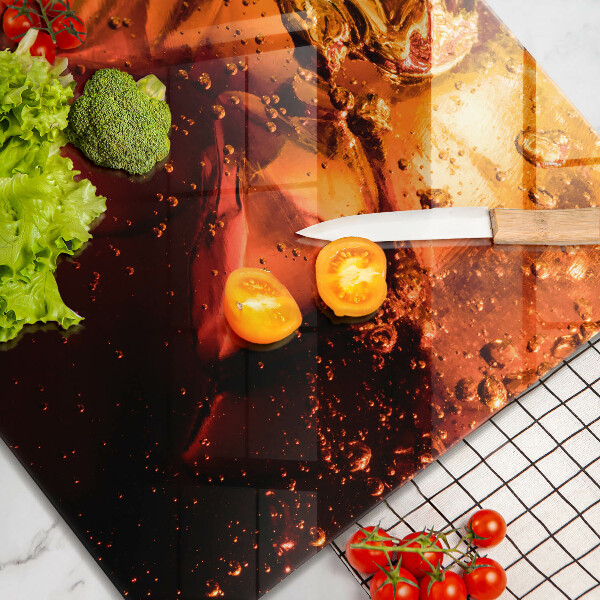 Ceranfeld schutz Cola-Getränk mit Eis