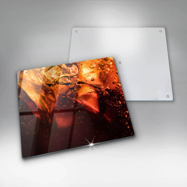 Ceranfeld schutz Cola-Getränk mit Eis