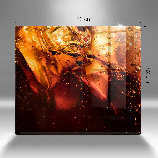 Ceranfeld schutz Cola-Getränk mit Eis