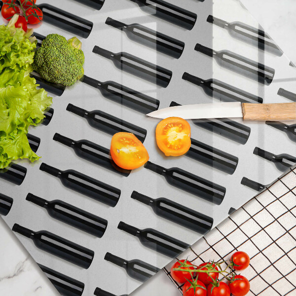 Ceranfeld schutz Schwarze Weinflaschen