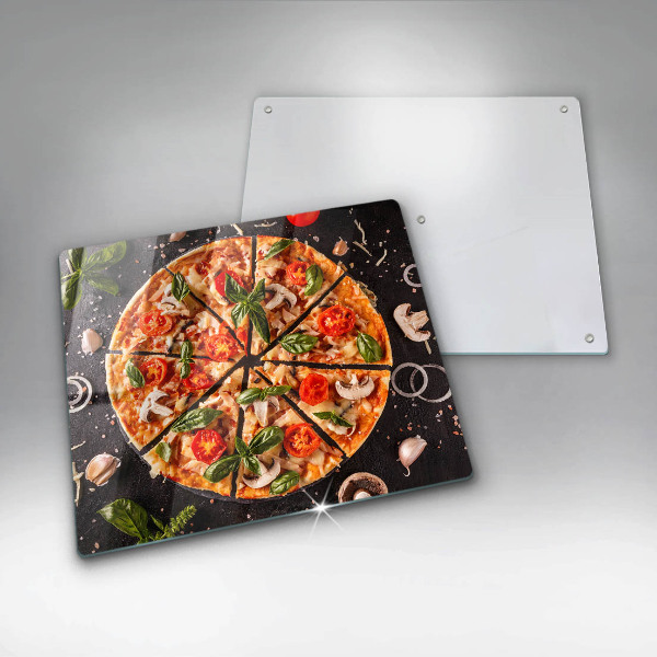 Ceranfeld schutz Pizza mit Pilzen