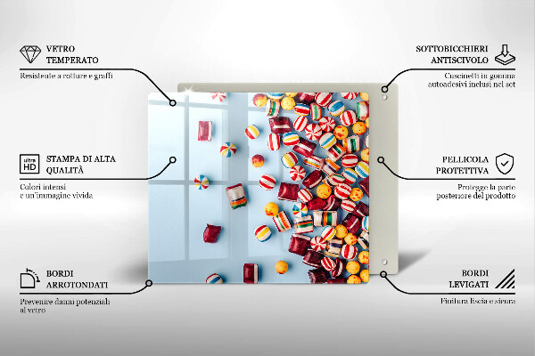 Ceranfeld schutz Bunte Bonbons