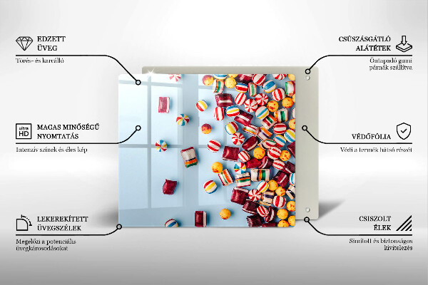 Ceranfeld schutz Bunte Bonbons