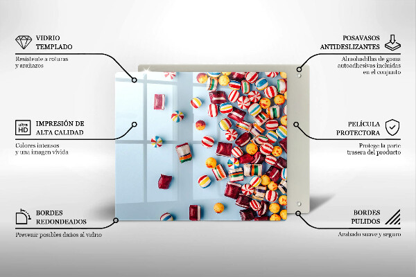 Ceranfeld schutz Bunte Bonbons