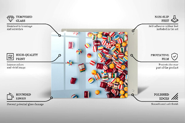Ceranfeld schutz Bunte Bonbons