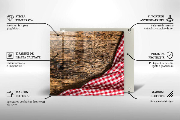 Herdplattenabdeckung Holztisch
