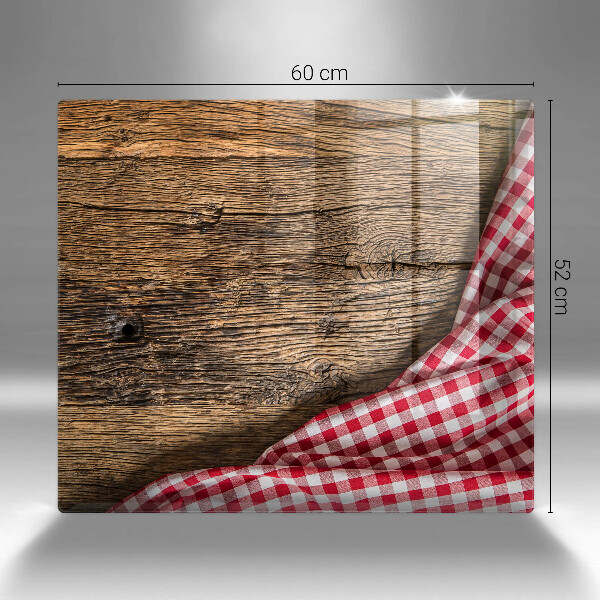 Herdplattenabdeckung Holztisch