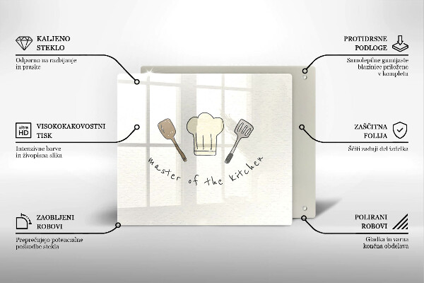 Herdplattenabdeckung Master of the Kitchen