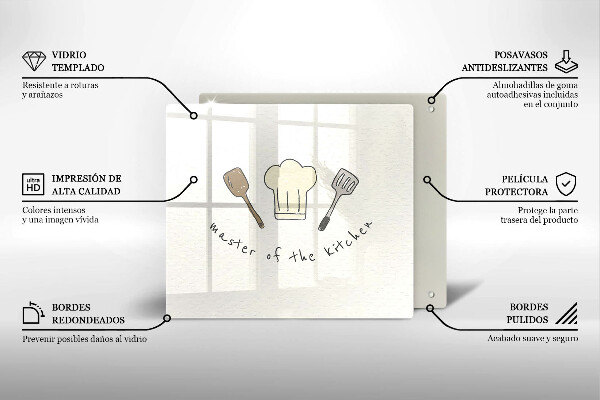 Herdplattenabdeckung Master of the Kitchen