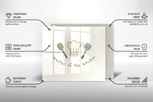 Herdplattenabdeckung Master of the Kitchen
