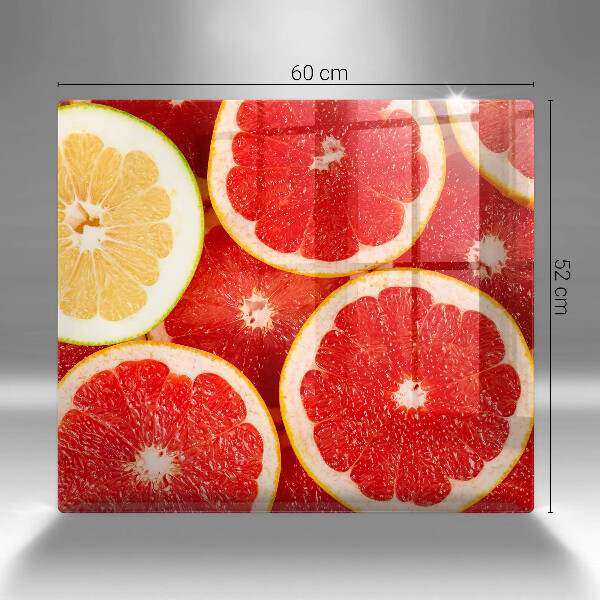 Herdplattenabdeckung Grapefruitscheiben