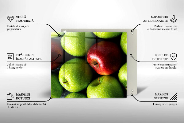Herdplattenabdeckung Saftige Äpfel