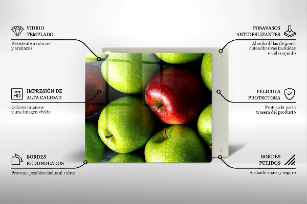 Herdplattenabdeckung Saftige Äpfel