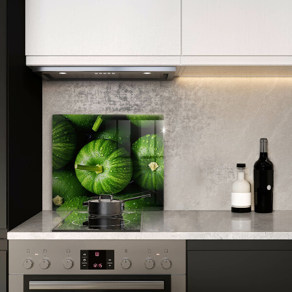 Herdplattenabdeckung Grüne Kürbisse