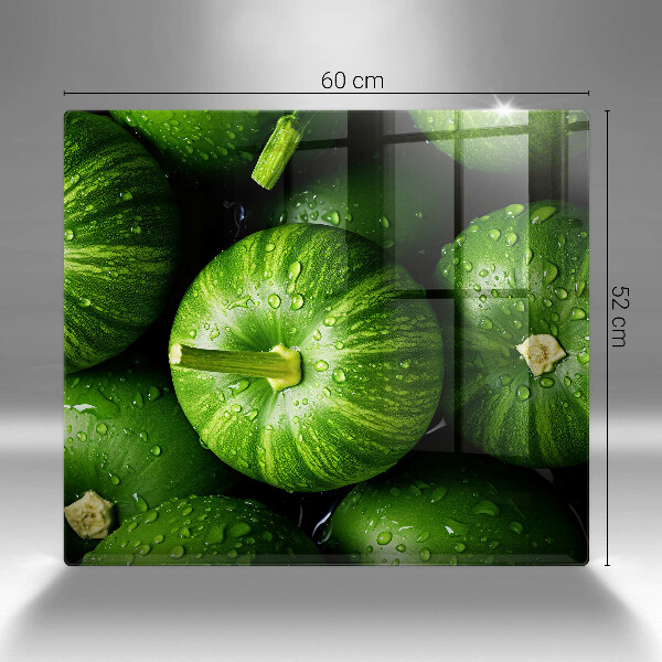 Herdplattenabdeckung Grüne Kürbisse