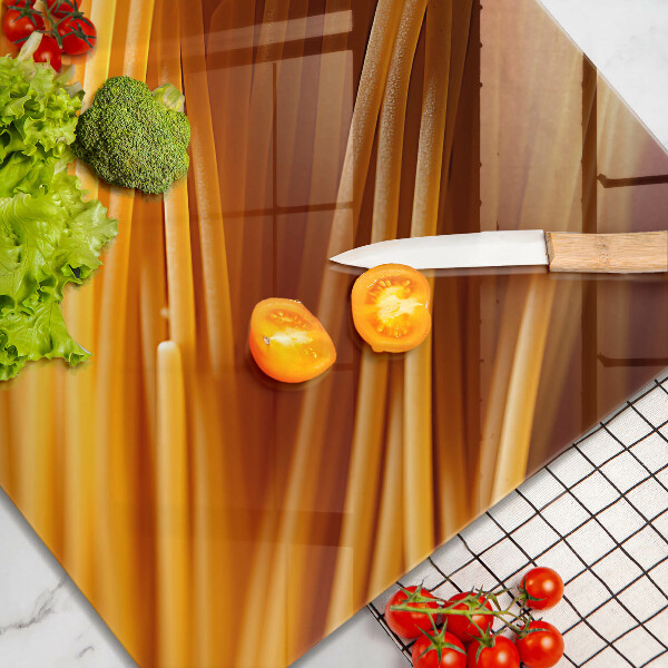 Herdplattenabdeckung Spaghetti-Nudeln